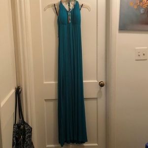 Emerald long maxi dress
